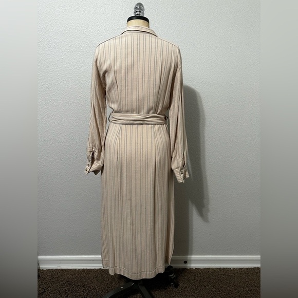 FREE People Audrey midi Belted shirt dress. Size Small/Petite. - Picture 6 of 9